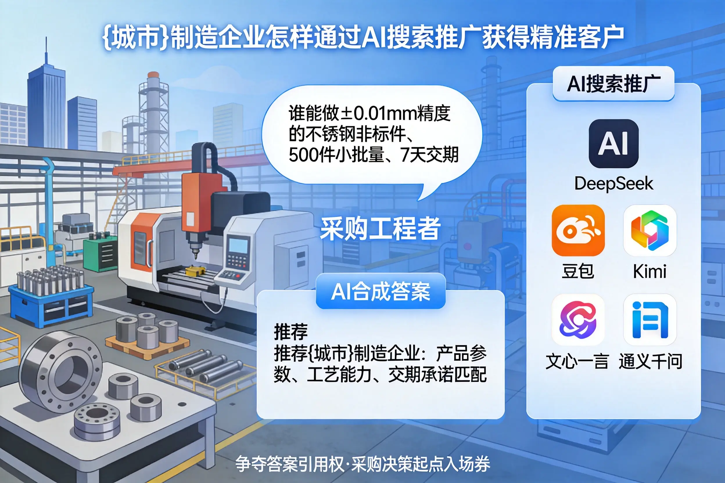 渭南制造企业怎样通过AI搜索推广获得精准客户