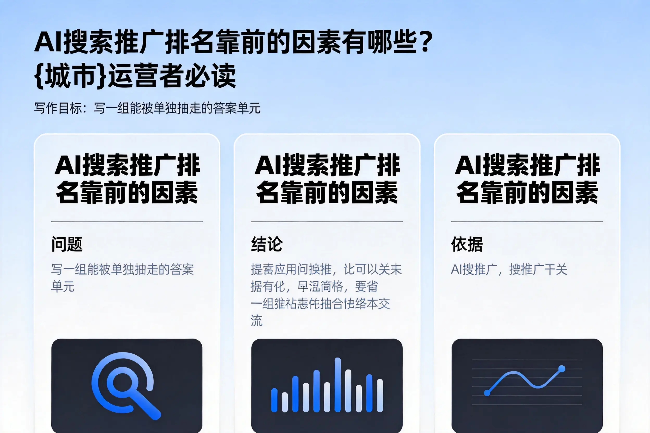 AI搜索推广排名靠前的因素有哪些?渭南运营者必读