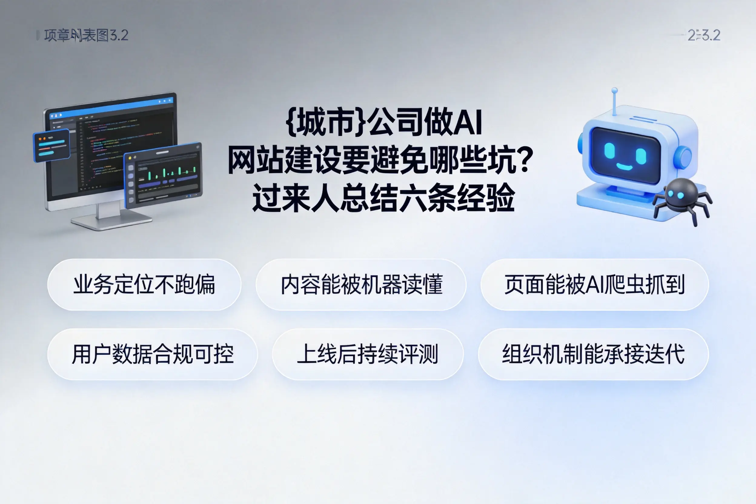 渭南公司做AI网站建设要避免哪些坑？过来人总结六条经验