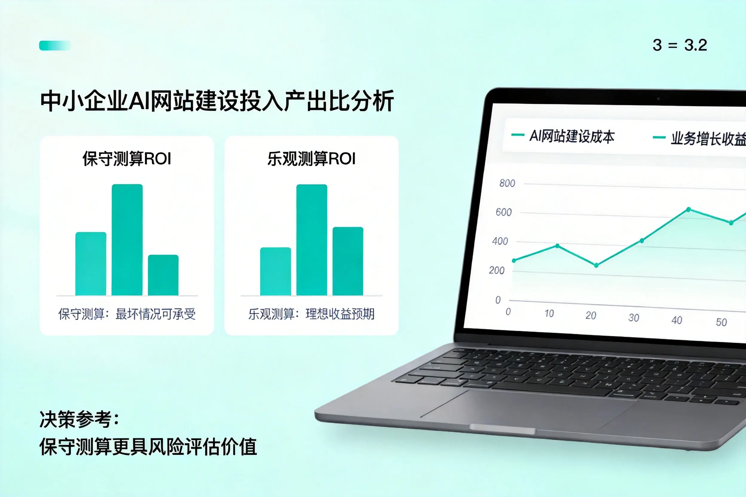 渭南中小企业AI网站建设投入产出比怎么算?先看这份分析