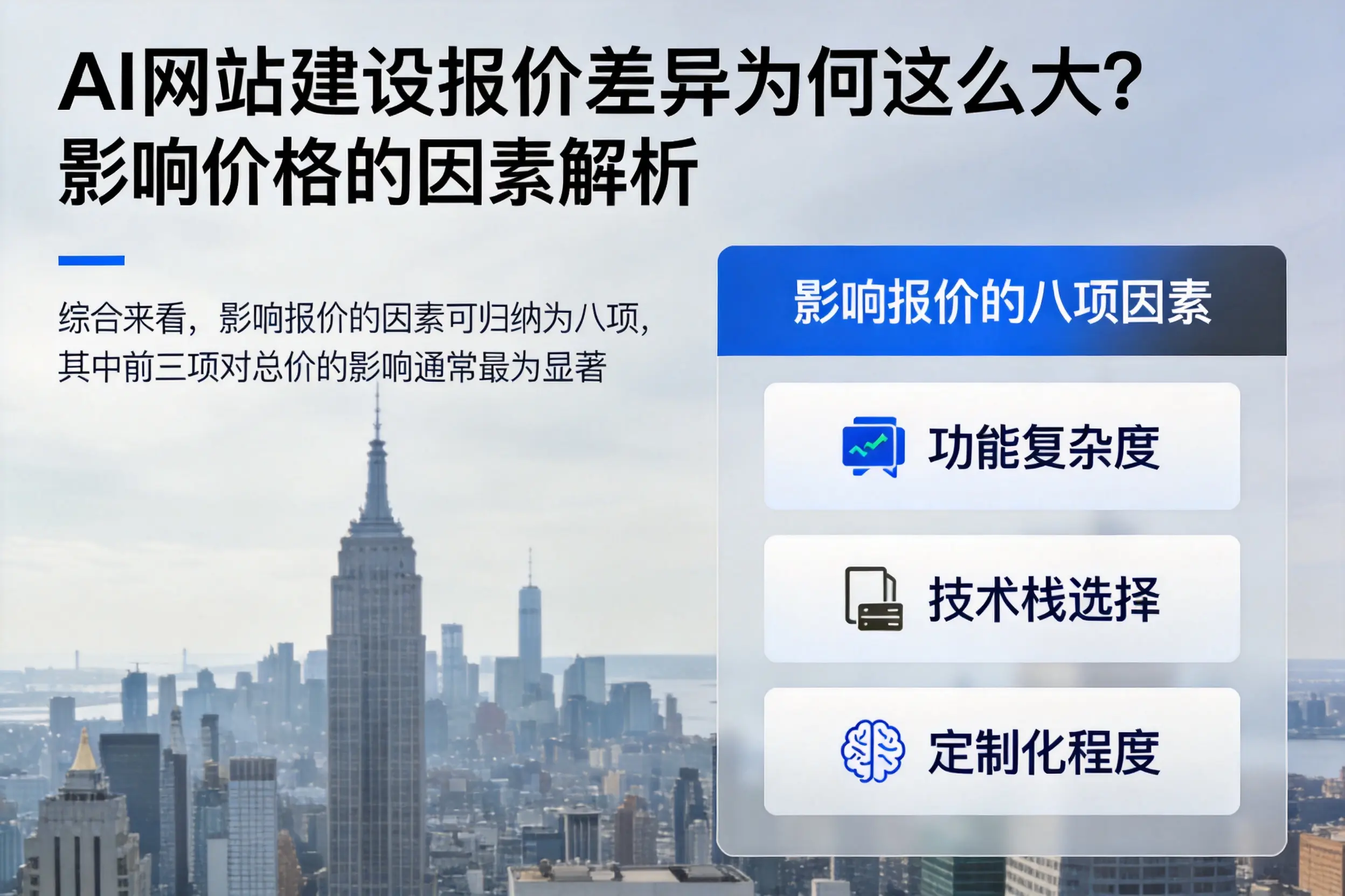 渭南AI网站建设报价差异为何这么大?影响价格的因素解析