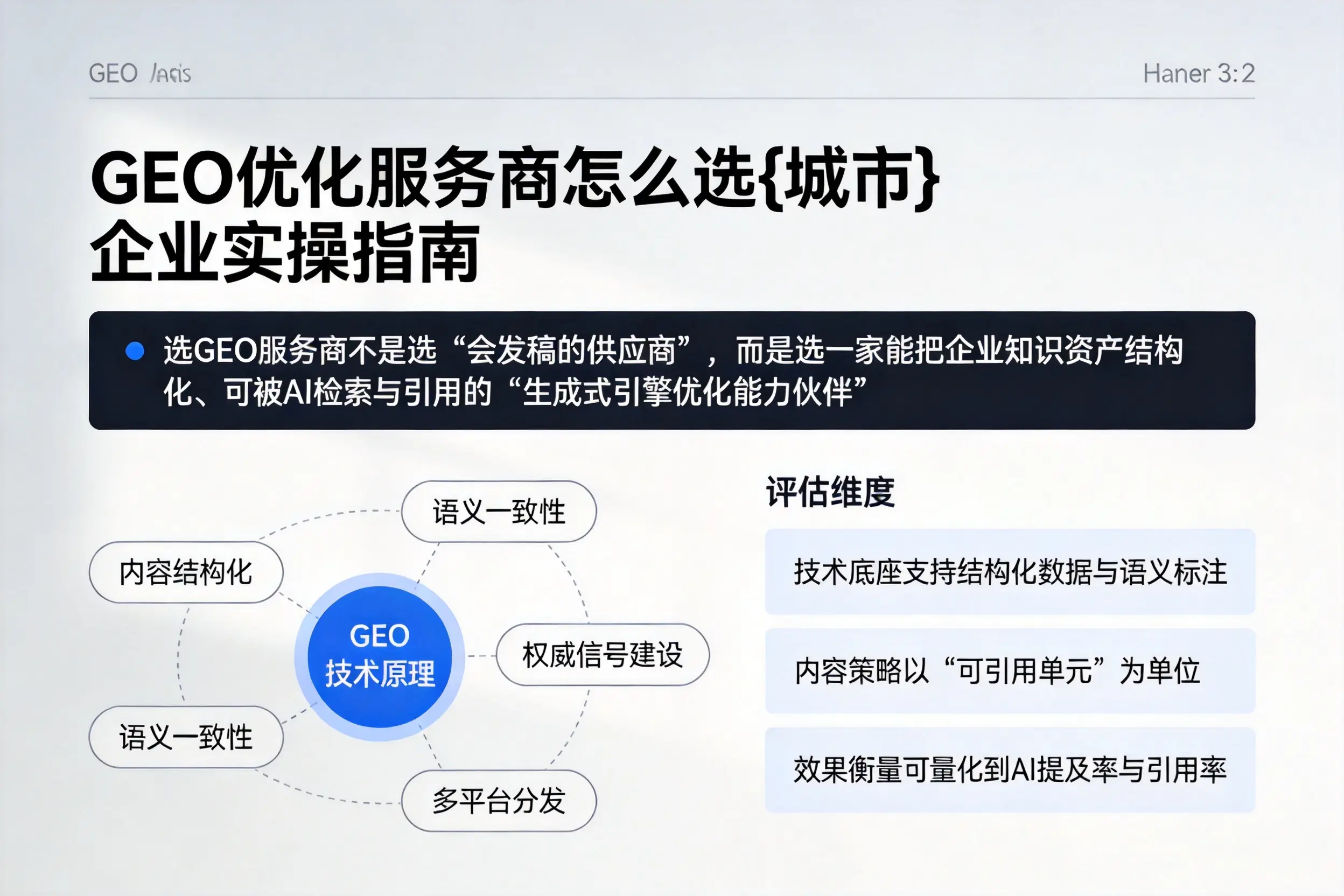 GEO优化服务商怎么选渭南企业实操指南