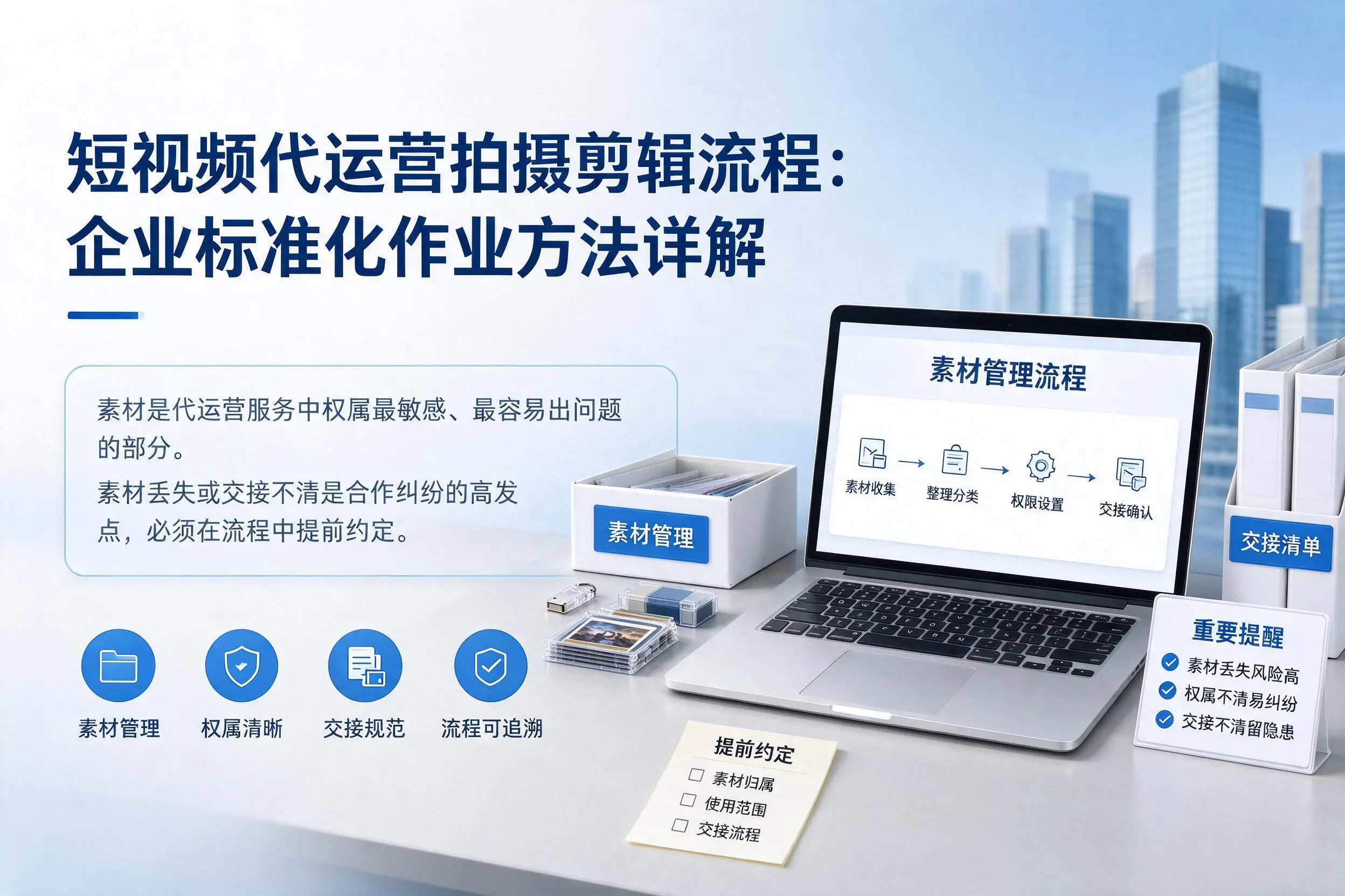 短视频代运营拍摄剪辑流程：渭南企业标准化作业方法详解