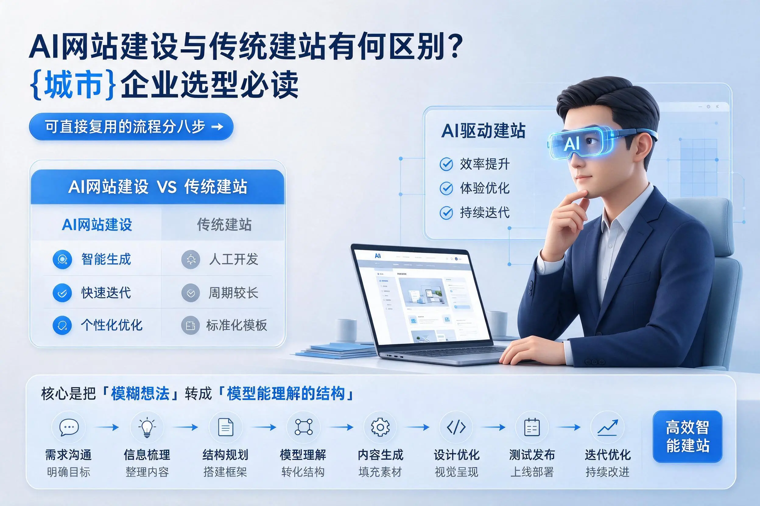 AI网站建设与传统建站有何区别？渭南企业选型必读