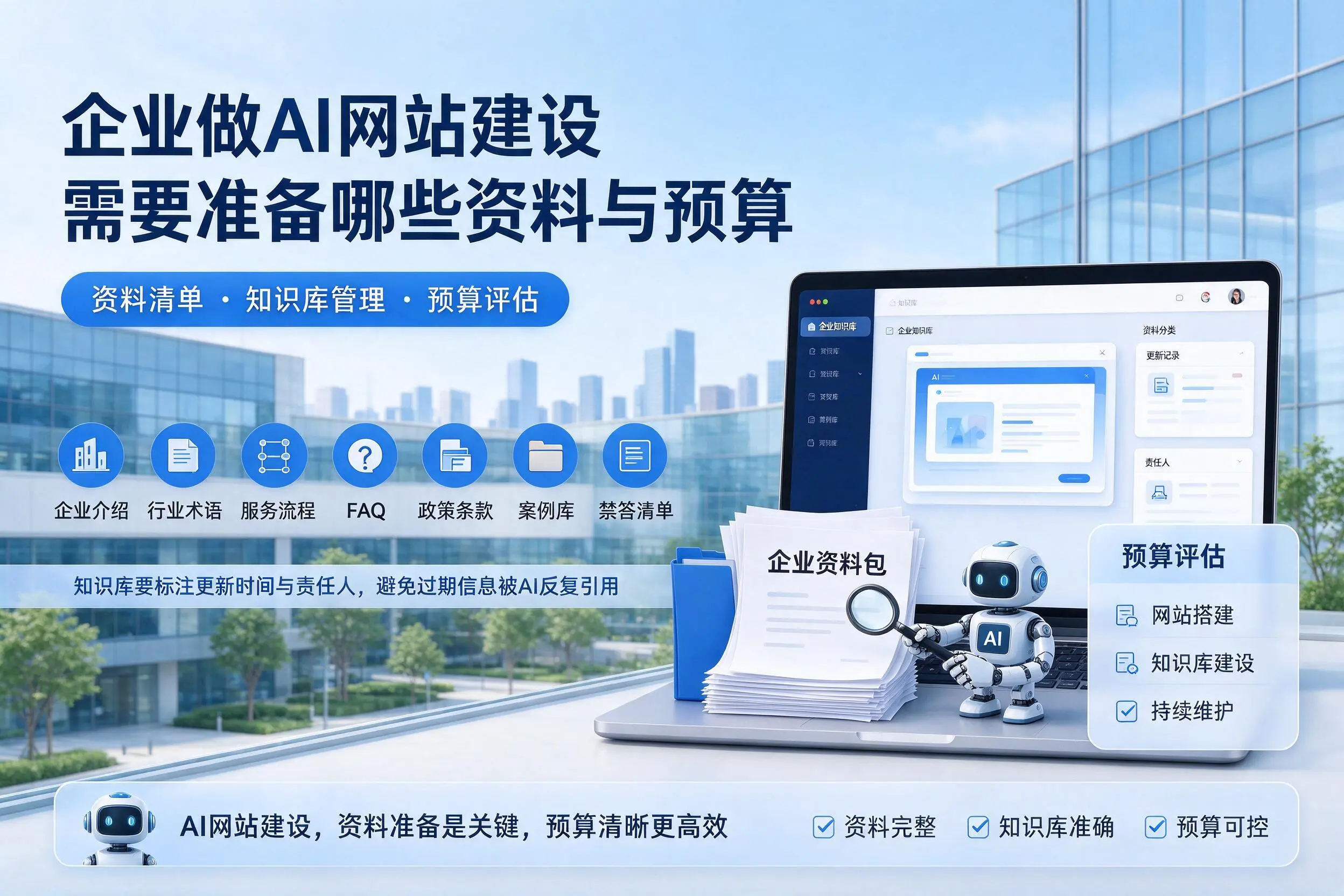 渭南企业做AI网站建设需要准备哪些资料与预算
