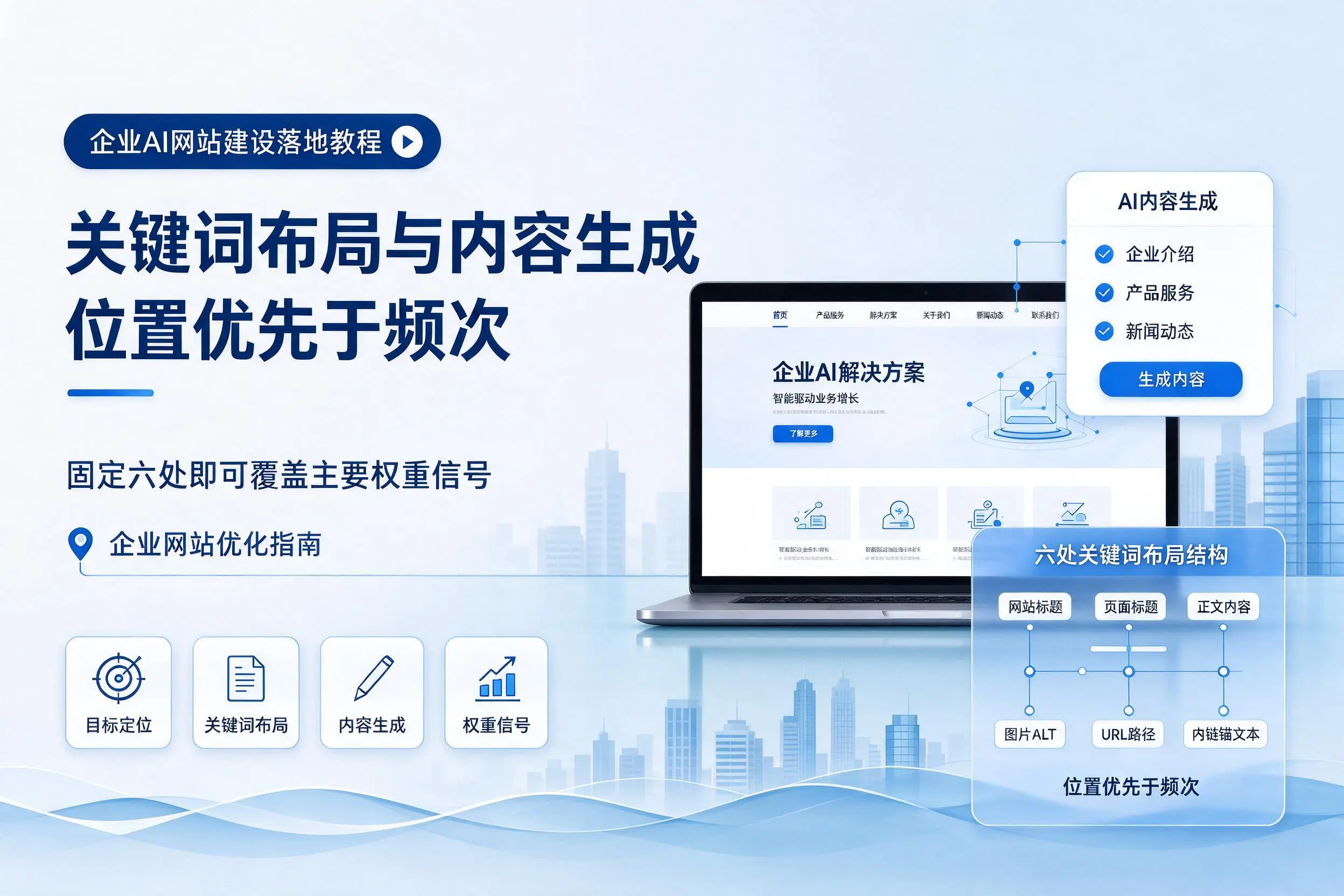 渭南企业AI网站建设落地教程：关键词布局与内容生成